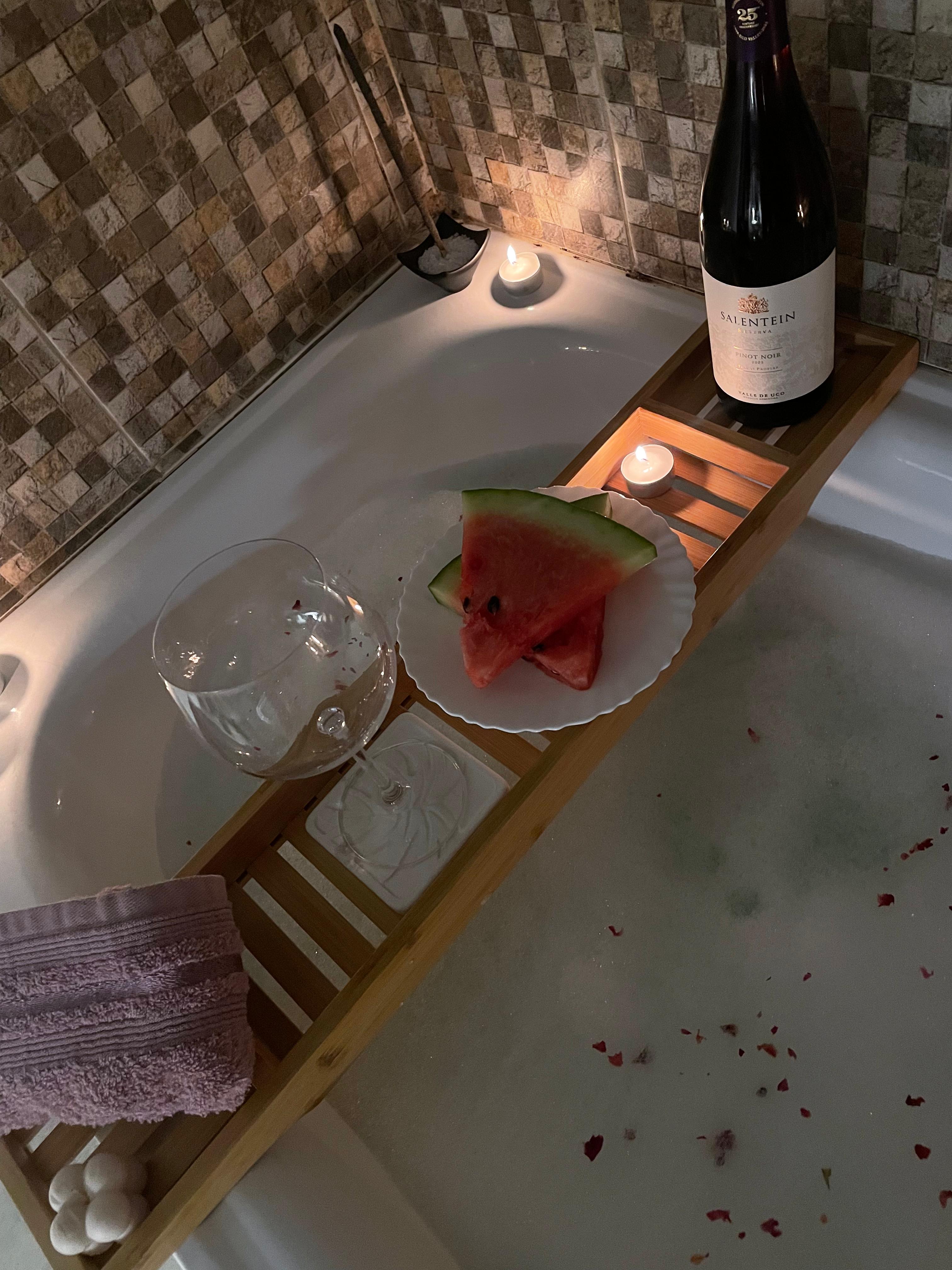 Organizador Bandeja De Bañera Nordica De Bambu